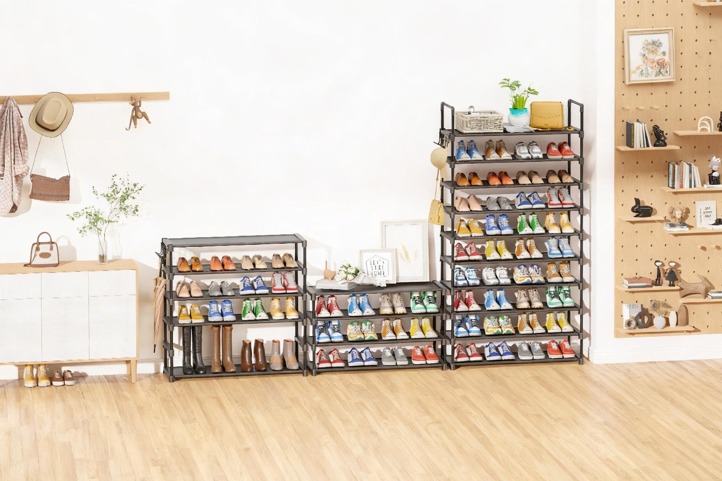Kitsure Shoe Rack - 3-10-Tier Shoe Organizer with Side Handles for Closet Entryway Bedroom Easy Assembly Storage Shelf for Versatile Placement Summervibes,dorm essentials,home decor Kitsure Shoe Rack - 3-10-Tier Shoe Organizer with Side Handles for Closet Entryway Bedroom Easy Assembly Storage Shelf for Versatile Placement Summervibes,dorm essentials,home decor