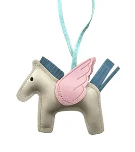 Pegasus Bag Charm Keychain – PU Leather