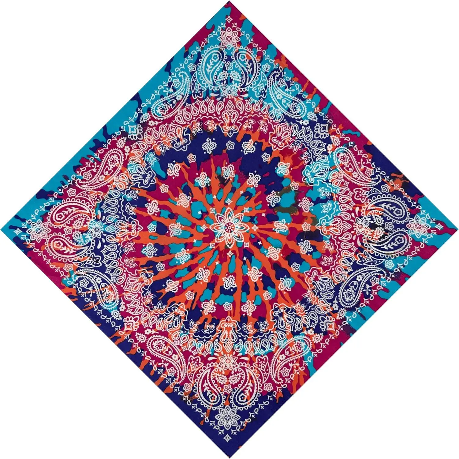 Unisex Super Soft Cotton Bandana Accessory - 22 in Large Cowboy Handkerchief, Single Pack with Premium Packaging, Accessories