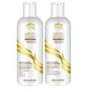 Eternal Spirit Beauty Hair Pro Anti Aging Treatment Shampoo & Conditioner Combo with Stem CELLS PLUS Argan Oil Keratin & Panthenol for Healthy Hair Growth