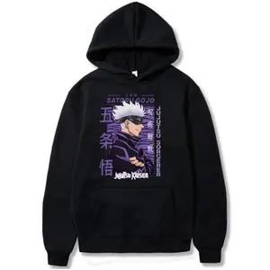 Anime Gojo Satoru High Quality Men's and Women's Hoodie Fashion Y2k Harajuku Street Soft Sweatshirt