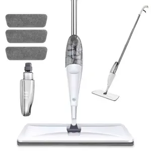 Microfiber Spray Mop for FloorCleaning with 3 Pcs Washable Pads Wet Dry Mopfor Wood Laminate Tile Cleaning Lightweight Floo!Mop with Smart Spray Function for Kitchen Room.Wooden