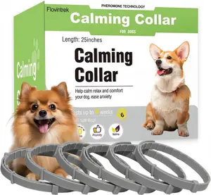 6 Pack Dog Calming Collar - 60 Day Anxiety Relief Pheromone Collar for Dogs, Adjustable Stress Relief Soothing Collar for Calming Comfort