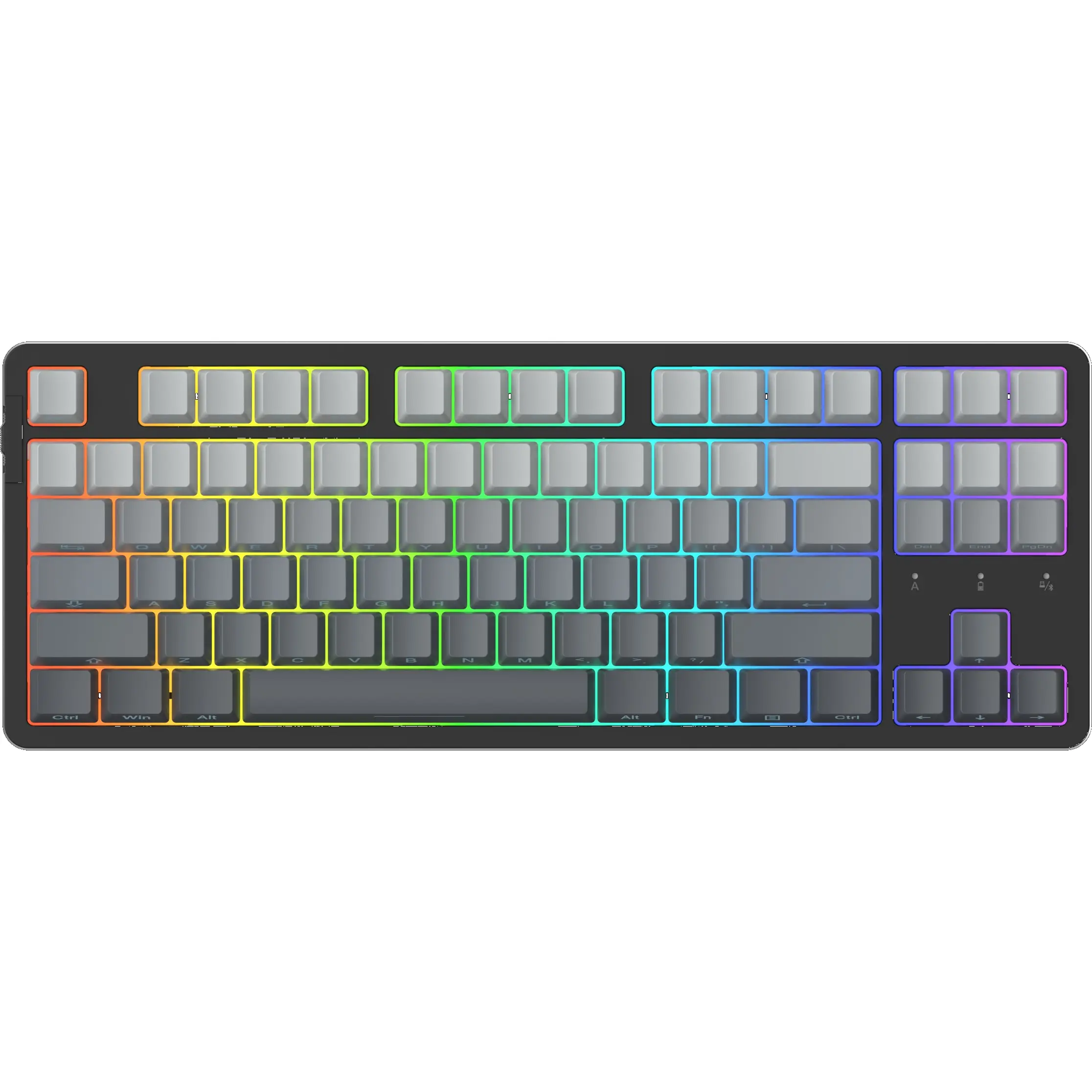 DAREU EK87PRO 80% Wireless Mechanical Gaming Keyboard,TKL Tri-Mode RGB Keyboard with Hot-Swappable,PBT Keycaps,Gasket Mount,6-Layer Padding for Win/Mac