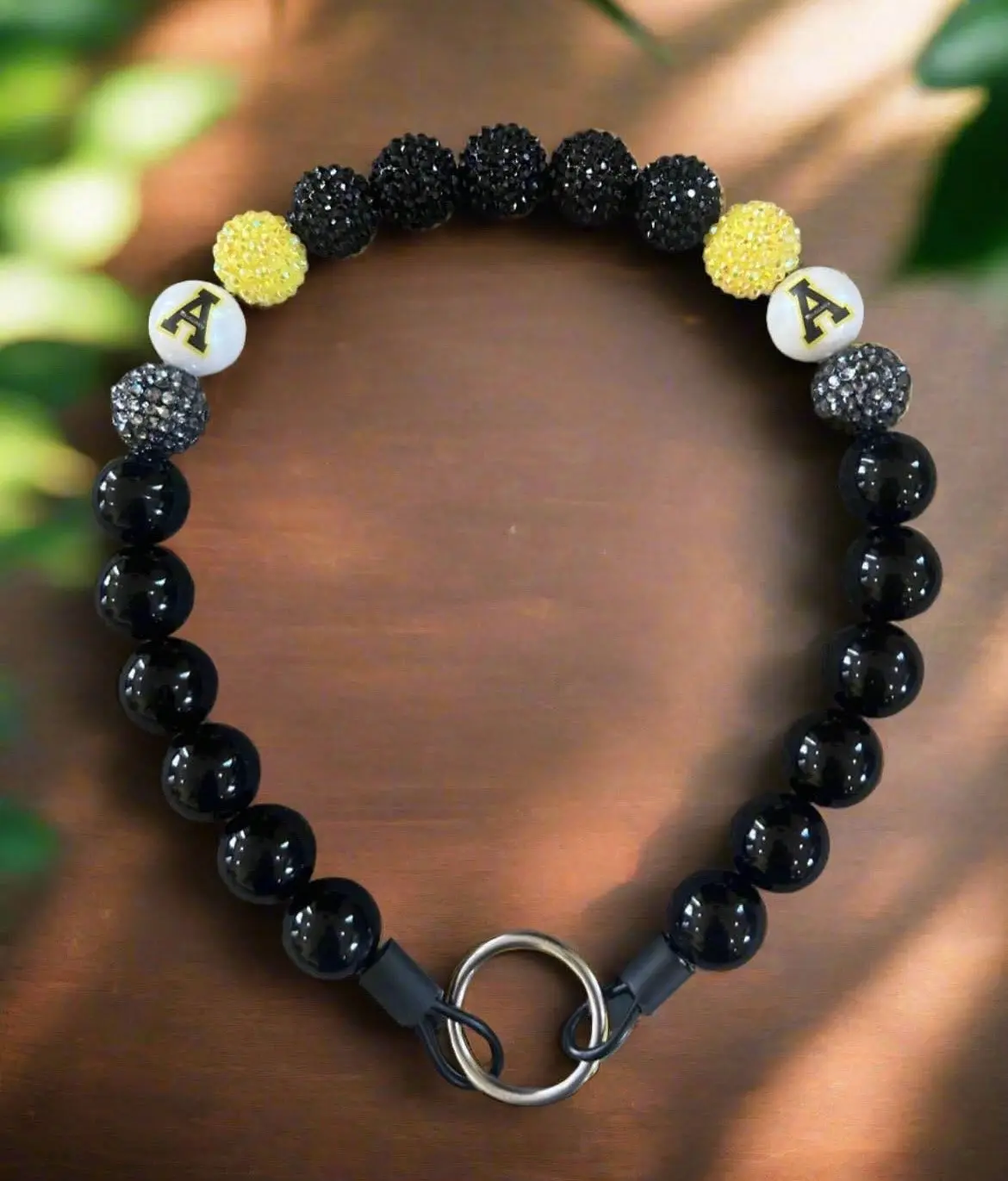 ASU Mountaineers Custom Beaded Dog Collar