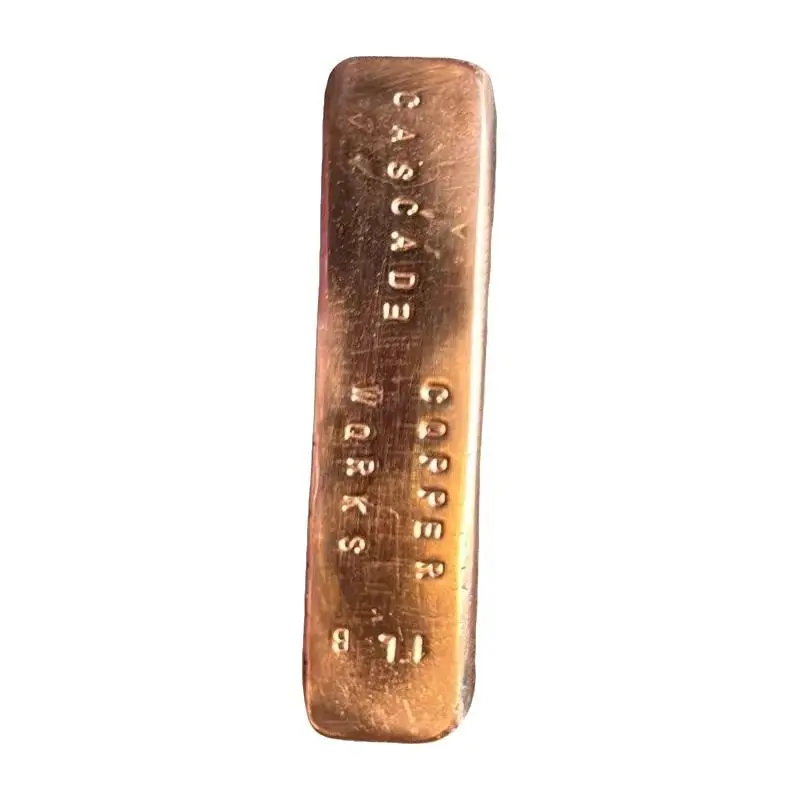 Premium Quality Handmade Metalwork Copper Hand-Poured Ingot Bars - ~16+ oz Stamped Collector Mirror Finish Collectibles for DIY Specialty Supplies, Decor Home Spiritual Decor Religious Home Decor
