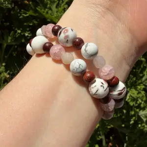 Cherry Blossom and Sandalwood Spring Bracelet