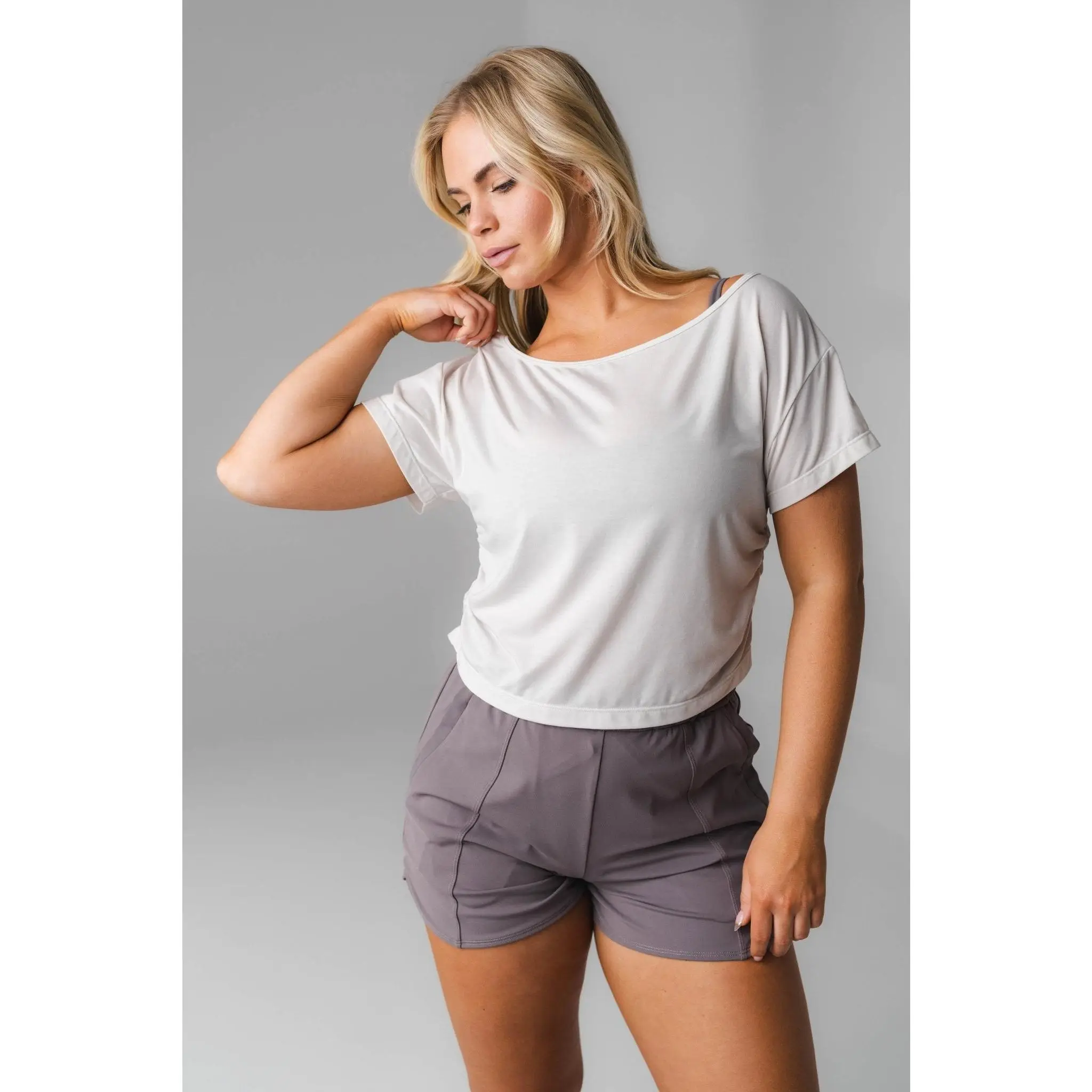 Vitality Versa®  Slouch Tee - Ash