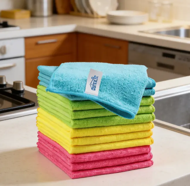 10 Pack Reusable Magic Microfiber Cleaning Cloths, Absorbent Lint-Free Towels, Multipurpose Wet & Dry Cleaning Rags, All-Purpose Miracle Cloths for Household, Bathroom, Furniture & Car Cleaning