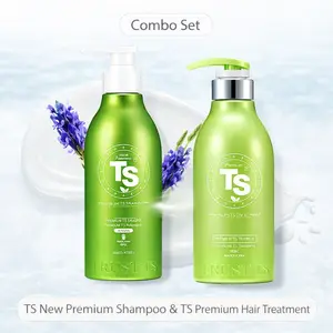 TS New Premium Shampoo & Treatment Set | Korean Hair Loss Care for Thinning Hair with Biotin & Niacinamide | Zinc Pyrithione & 19 Botanical Extracts | Sulfate-Free Formula for Scalp Health (16.91 fl oz / 500ml)