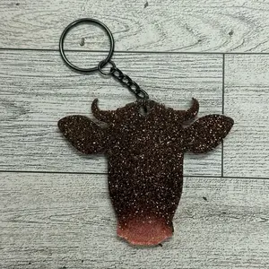 Cow Head Keychain