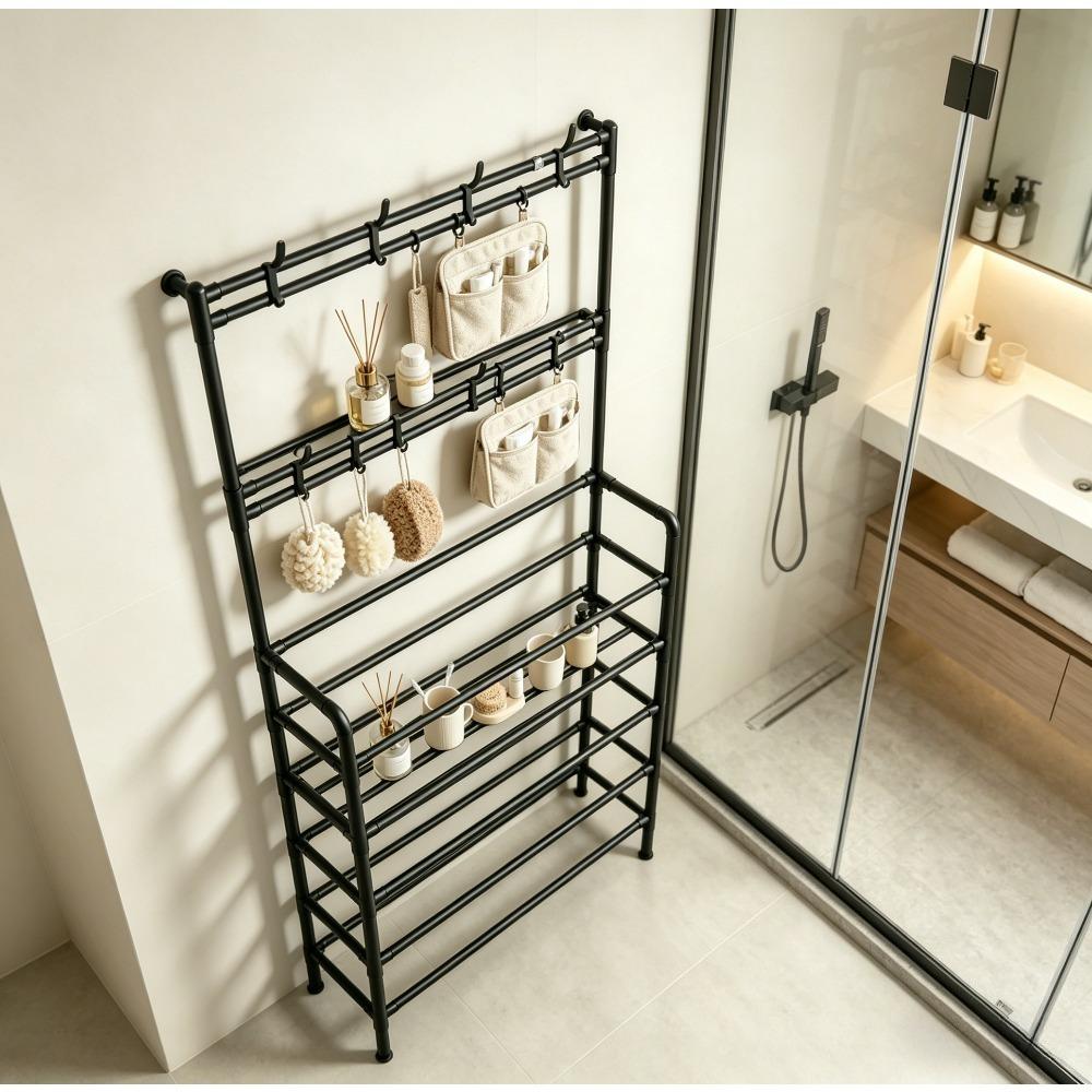 Multi-Layer Shoe & Hat Rack – Floor-Standing Organizer Shelf for Shoes, Hats, bathroom, Bedroom ,Entryway & Home Storage