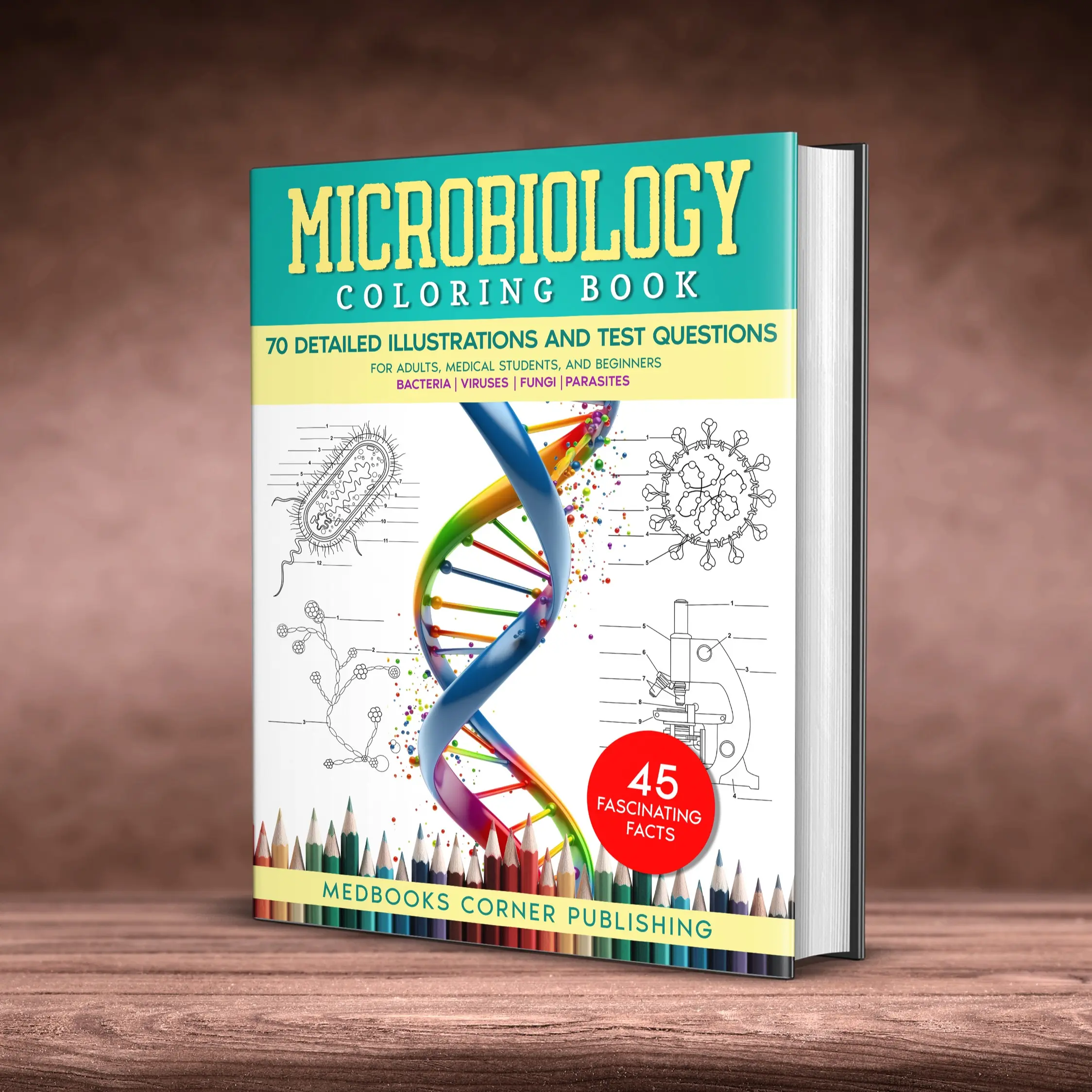 Microbiology Coloring Book: A Fun and Effective Science Workbook