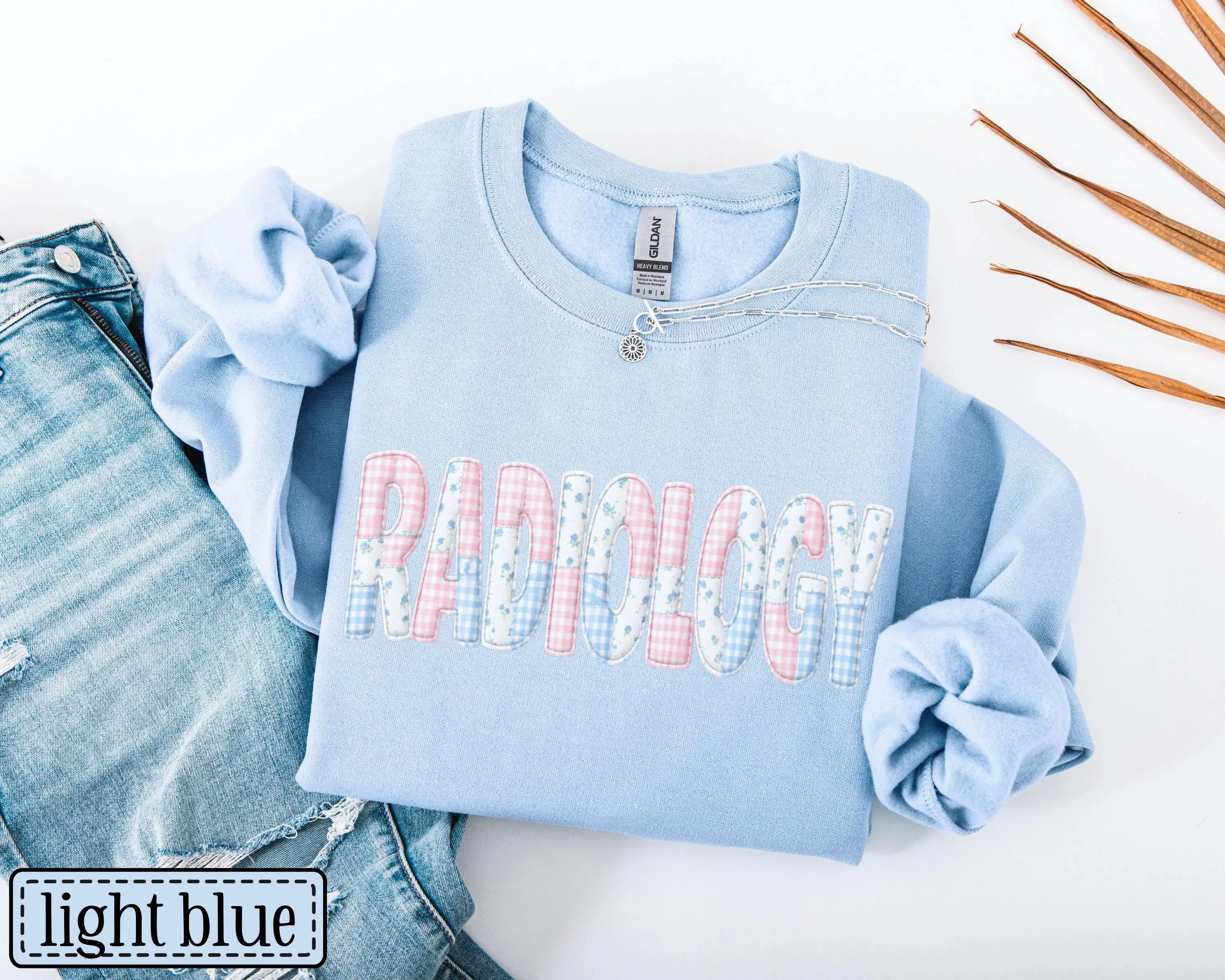 Radiology Faux Patchwork Sweatshirt, RAD Tech T-Shirt, X-Ray Tech Sweater, Radiology Department Pullover, Radiologist Crewneck, Radiology Graduation Gift