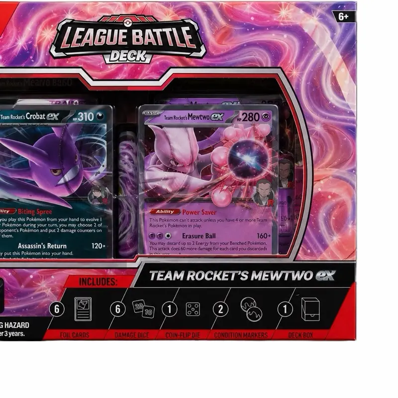 Pokemon Mewtwo League Battle Deck - Official TCG Collectible Cards, Sealed Box, Suitable for 14 and Older, Films/Television Themed Non-Sports Trading Card Set