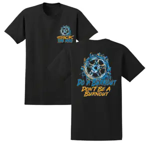 Burnout Racing Car Wheel Graphic Tee Street Racing Drift Culture Shirt Performance Style Black Menswear & Underwear - Men's Top - T-shirts - Men's Sleeveless T-shirts