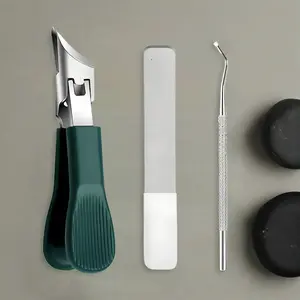 Eagle beak inclined nail clippers for household use, multifunctional large opening splash proof, a set of high-grade thick and hard nail clippers