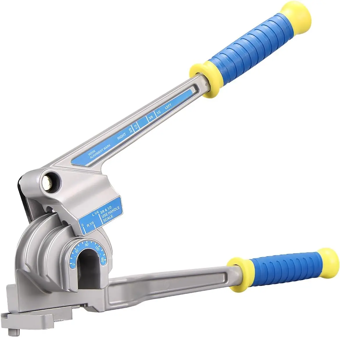 DOMINOX 3-IN-1 Adjustable Angle Hand Pipe Bender, Thin-Walled Tool for Bending Pipes with 1/4", 3/8", 1/2" (12.7 mm) Outer Diameters