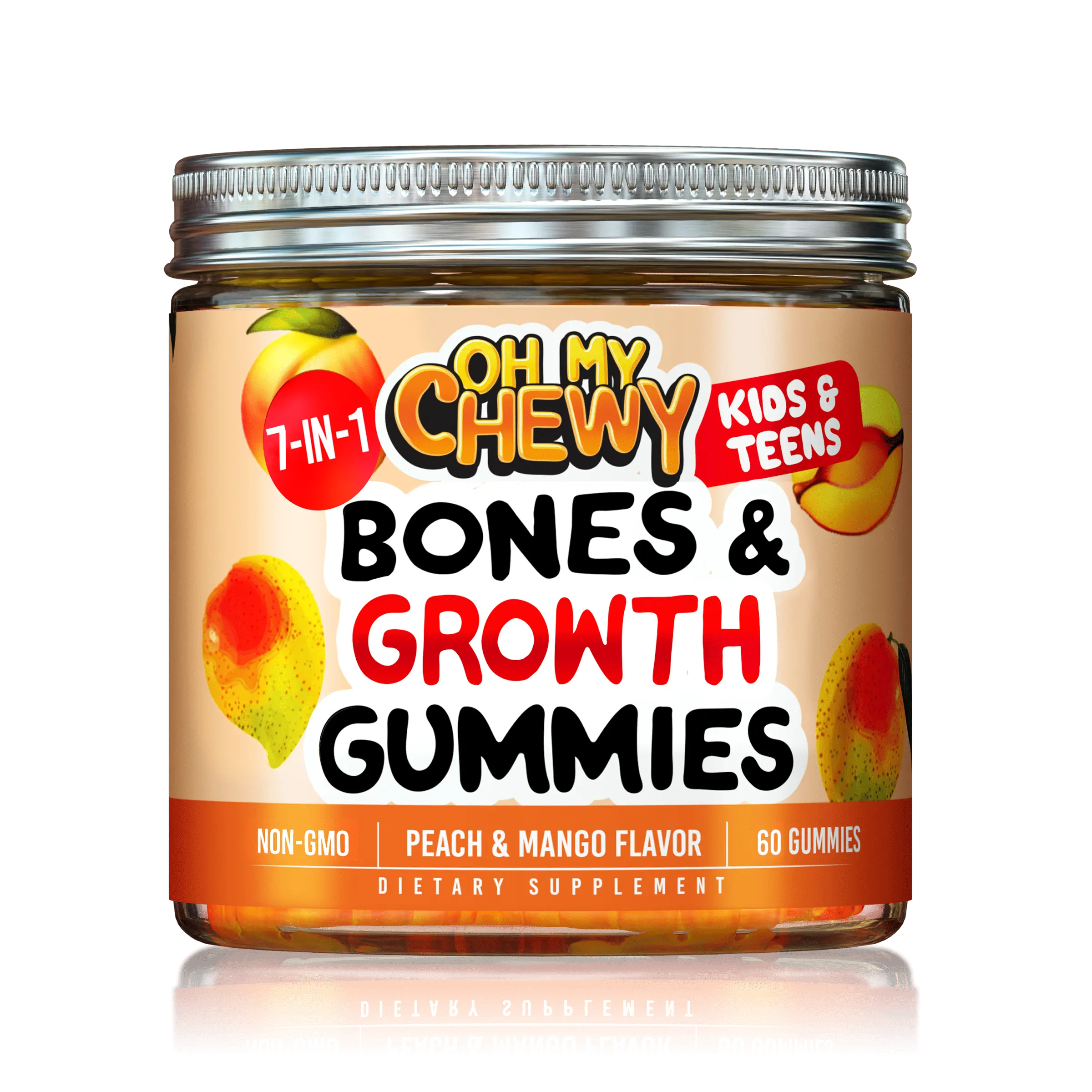 Height Growth Gummies for Kids & Teens – Bones & Growth Vitamins with Calcium, D3, K2, Zinc | OH MY CHEWY Height Growth Gummies for Kids & Teens – Bones & Growth Vitamins with Calcium, D3, K2, Zinc | OH MY CHEWY