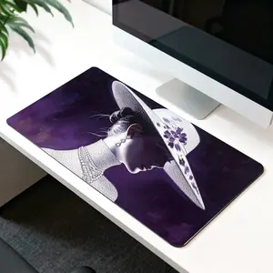 Pink FantaLIVEKEY Purple Lady Mouse Pad 31.5x15.75in  Reinforced Stitched Edges  Anti - Slip Base  Smooth Comfortable Surface for Office Gaming Writing Home Use​sy Butterfly Gaming Mo