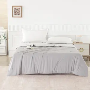 Stay Cool All Night Summer Comforter – Thin Breathable Cooling Quilt for Heat Sensitive Sleepers Lightweight Quilts