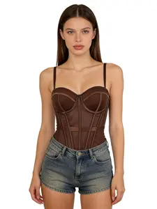 Sheer Mesh Corset Top: Edgy Street Style for Summer Daily Outfits