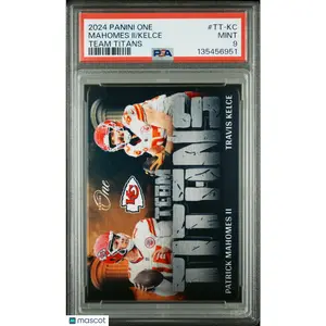 2024 Panini One Team Titans Mahomes II Kelce #TT-KC PSA 9