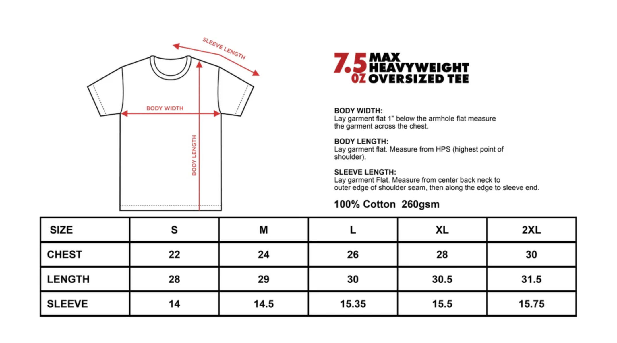 7.5oz Max Heavyweight Oversized Short Sleeve