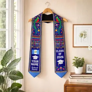 Personalized Guatemalan Graduation Sash 2026, Custom Graduation American Flag Stole, Guatemalan Graduation 2026 Graduation Stole