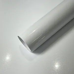PET Ultra Glossy White Pearl Glitter Metallic Car Vinyl Wrap Film Self Adhesive Air Release DIY Sticker Motorcycle Decal Car Decals Motorcycle Stickers