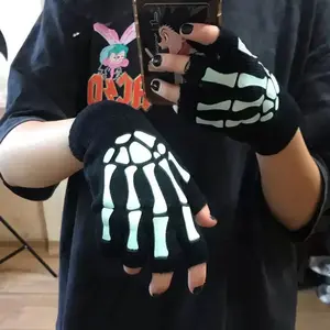 Bare Hands Dark Kawaii Skull Skeleton Gloves