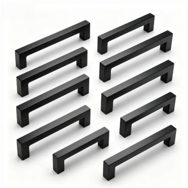 Aluminum Alloy Door Handle, Drawer Pull, Silver Color Closet Knob, Furniture Hardware, Door Handles Interior for Home Renovation