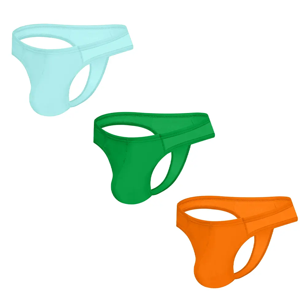 Men's Modal Fabric G-String Underwear - Menswear, Plain, Smooth, Slim Fit, Butt-Lifting, Backless, Slim Waist, T-Back, Mini Triangle, Layered, Stylish