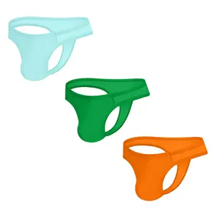 Men's Modal Seamless G-String Butt-Lifting Backless Slim Waist Sexy T-Back Mini Triangle Thong