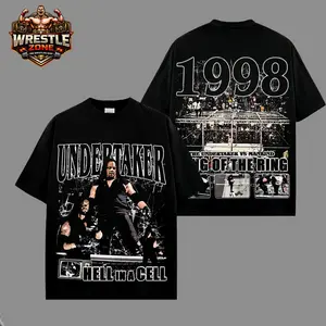 Limited 'Hell In A Cell' The Undertaker - The Deadman WWE Legend Premium Wrestling T Shirt 100% Cotton T-Shirt The Charismatic Army, Team Xtreme Shirt, WWE Fans Shirt, WWE Event Outfit