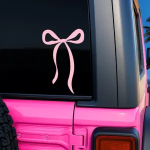 Coquette Bow Vinyl Decal, Preppy Car Decal, Coquette Aesthetic Decal
