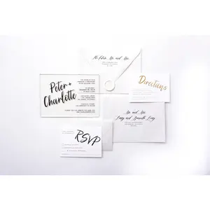 Bold Script | Clear Acrylic Wedding Invitations