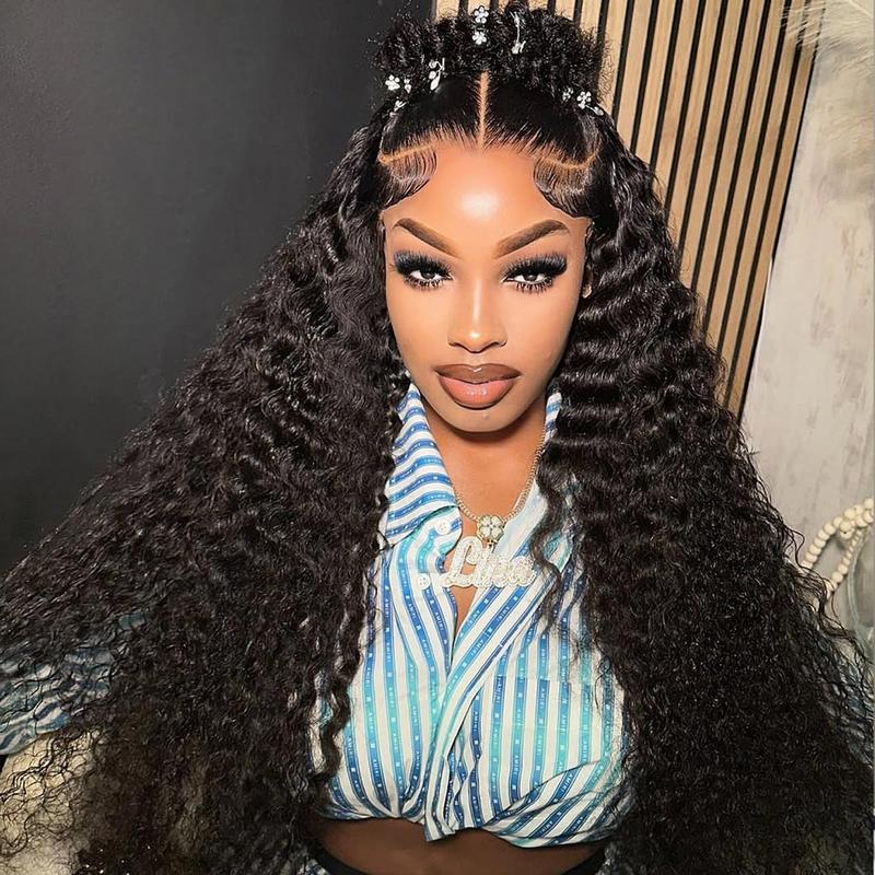 [Exclusive Deal] OQ HAIR Water Wave 13x6 Lace Front Wigs Human Hair Pre Plucked Lace Frontal Wigs For Women With Baby Hair Various Styles