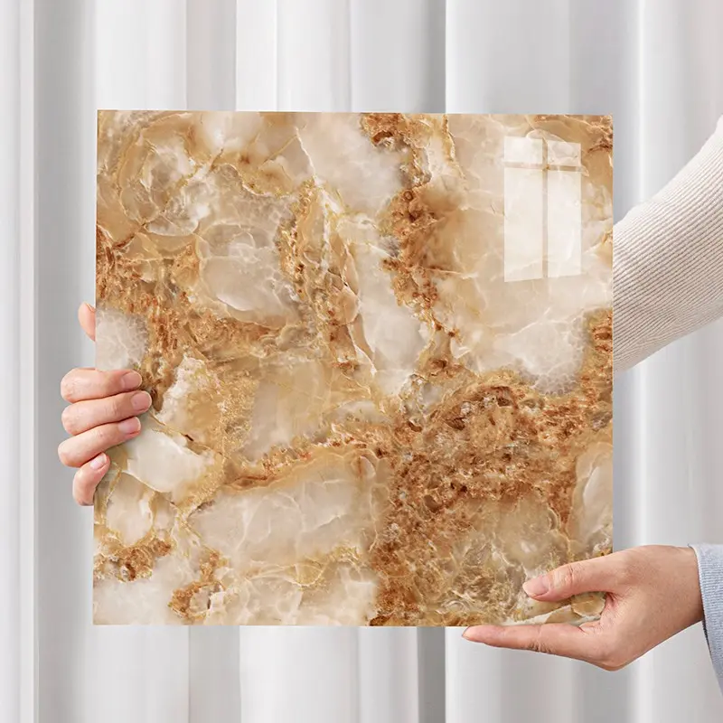Self-Stick Marble Look Wallpaper Tiles, Anti-Static Waterproof Oilproof Stain Resistant, Living Room Wall Decor, Home Decor, Decorative Wall Sticker, Set of 36 Pieces