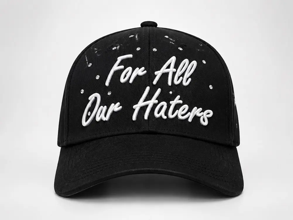 Unisex Baseball Caps with Bold Slogan, Hater's G5 Fashion Accessory Hat