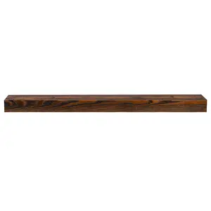 Textured Timber Fireplace Mantel