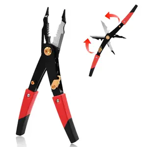 Pro Electrician Pliers 10-in-1 | Heavy Duty Wire Stripper, Tin shears,Cutter & Crimper | DIY & Home Repair Multi-Tool undefined