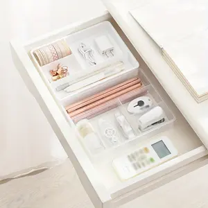 1pc Drawer Divider Storage Box, Desktop Office Stationery Organizer, Multi-Functional Cosmetic Dividers for Home & Office Use