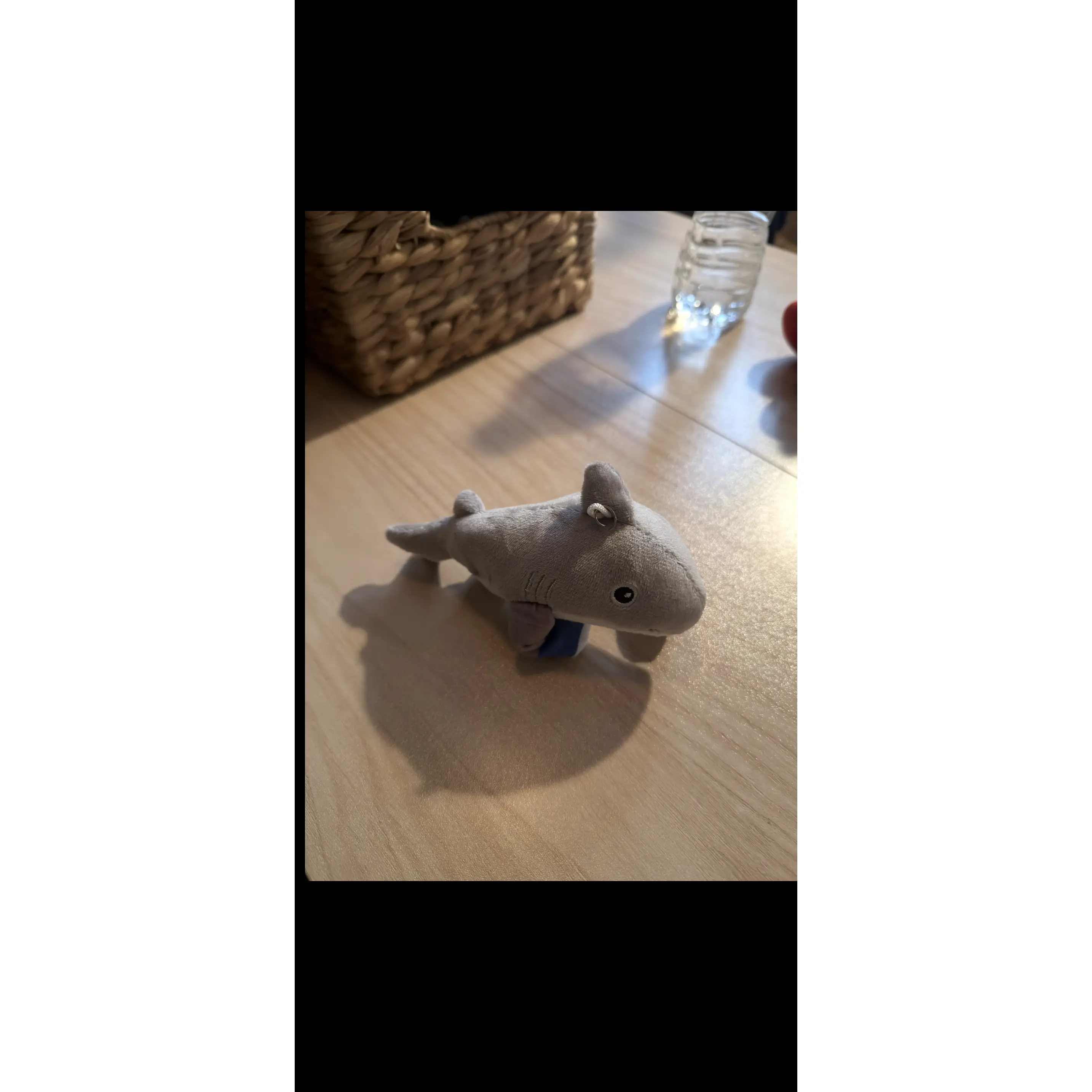 Brainrot Shark – Soft Stuffed Animal keychain with Blue and Purple Fins, Adorable Ocean-Themed Bag Charm for Kids & Collectors