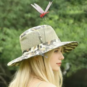 8Pcs April Fool's Day Outdoor Fake Dragonflies Rod Clip, Garden Metal Dragon fly Clip. Natural Organic Concept, 3D Dragonflies Garden Decoration, Creative Home Accessories Water Proof Ornaments Hangable