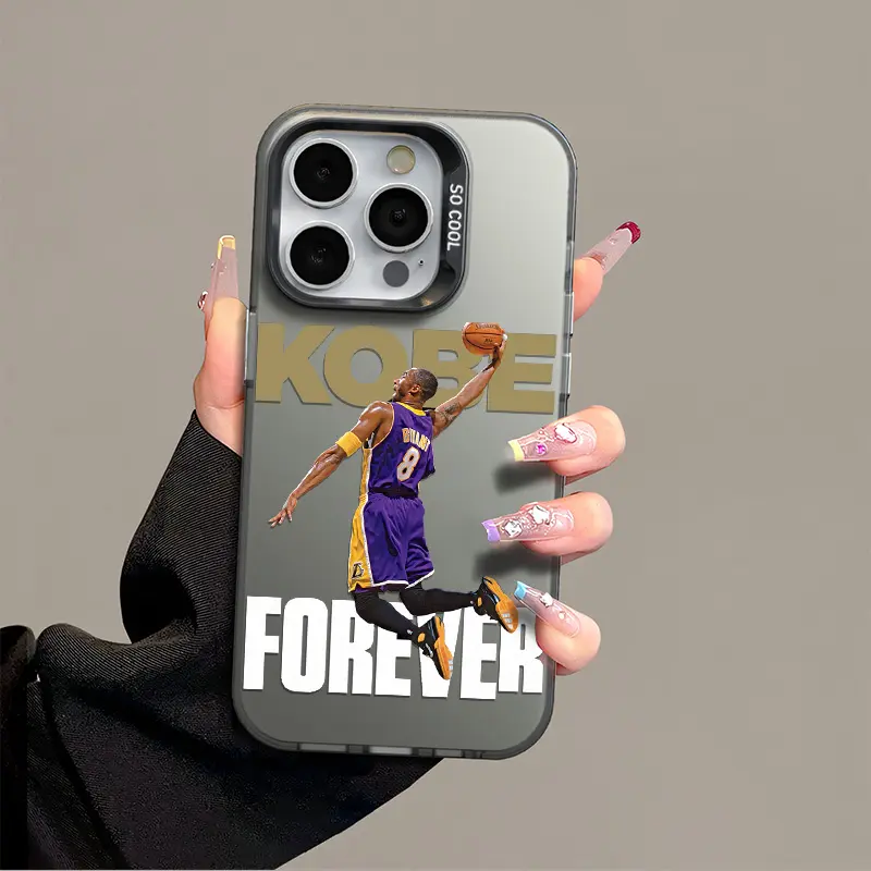 Kobe Acrylic Phone Case - Anti-Drop, Shockproof, Rugged, Non-Slip Protective Cover for iPhone 17 Pro Max, 16, 15, 14, 13, 12, 11, Xs Plus & Samsung S25, S24, S23, S22 Ultra FE (Basketball-Themed, Accessories)