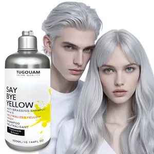 Anti- Hair Shampoo, Dye Eliminator, Rich Foam, Floral Scent, Silver Color Care, No Sulfates, Suitable for & Blonde Hair, 300ML, Sulfate Free Shampoo