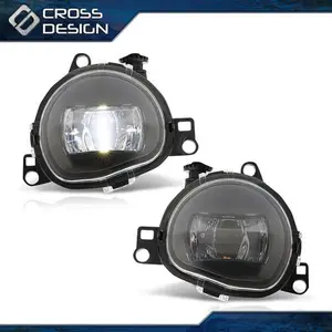 CROSSDESIGN Front Bumper Fog Light Lamps Pair W/bulb Fit For 2020-2024 Volvo C40