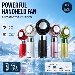 Plodon Portable Cooling Fan,3600mAh Long-lasting,Pocket-sized Night Club Gear,for Live Show/Festival Goers/Theme park,In-car Necessities,Traveler Must-Have,2026 Summer Energy Saver summervibes