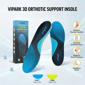 VIPARK Professional Arch Support Insoles - Instant Foot Pain & Plantar Fasciitis Relief, Clinical Grade Inserts for All-Day Comfort
